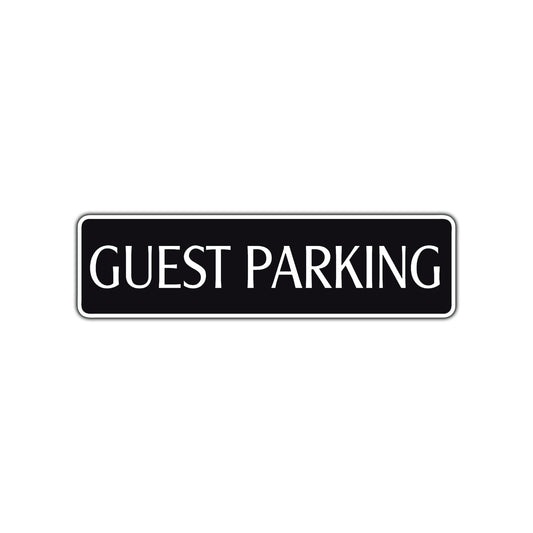 Guest Parking Road Aluminum Metal Novelty Street Plate Sign Wall Gift Decor