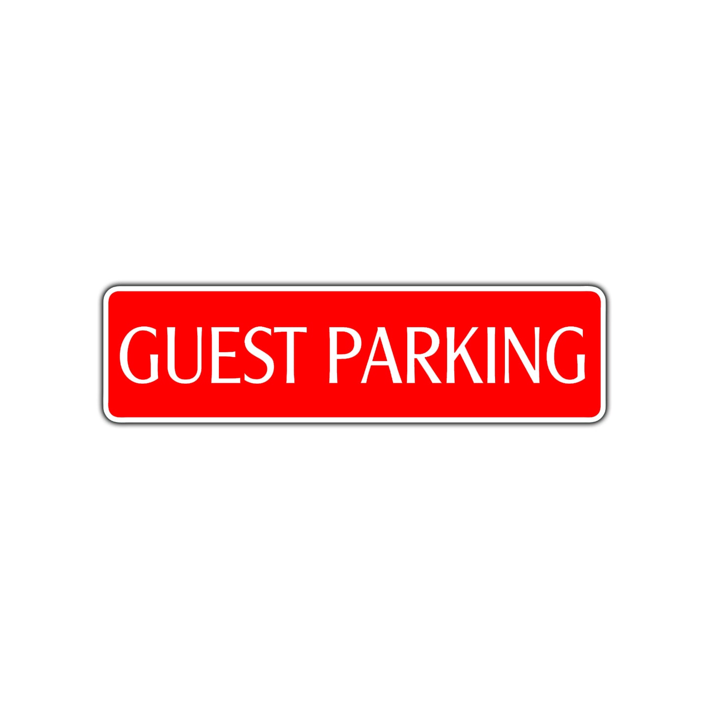 Guest Parking Road Aluminum Metal Novelty Street Plate Sign Wall Gift Decor