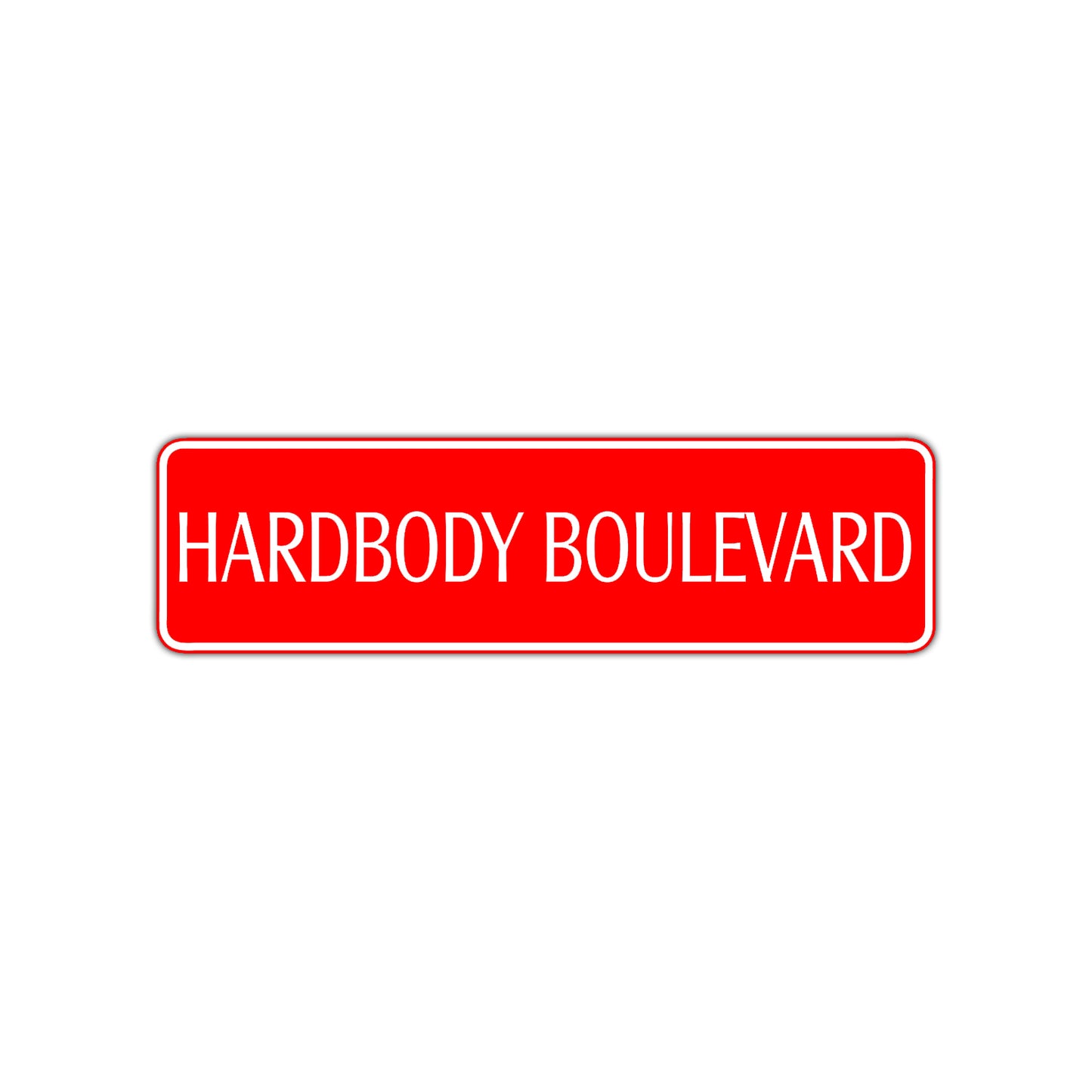 Hardbody Boulevard Harley Road Aluminum Metal Novelty Street Plate Sign Wall Gift Decor