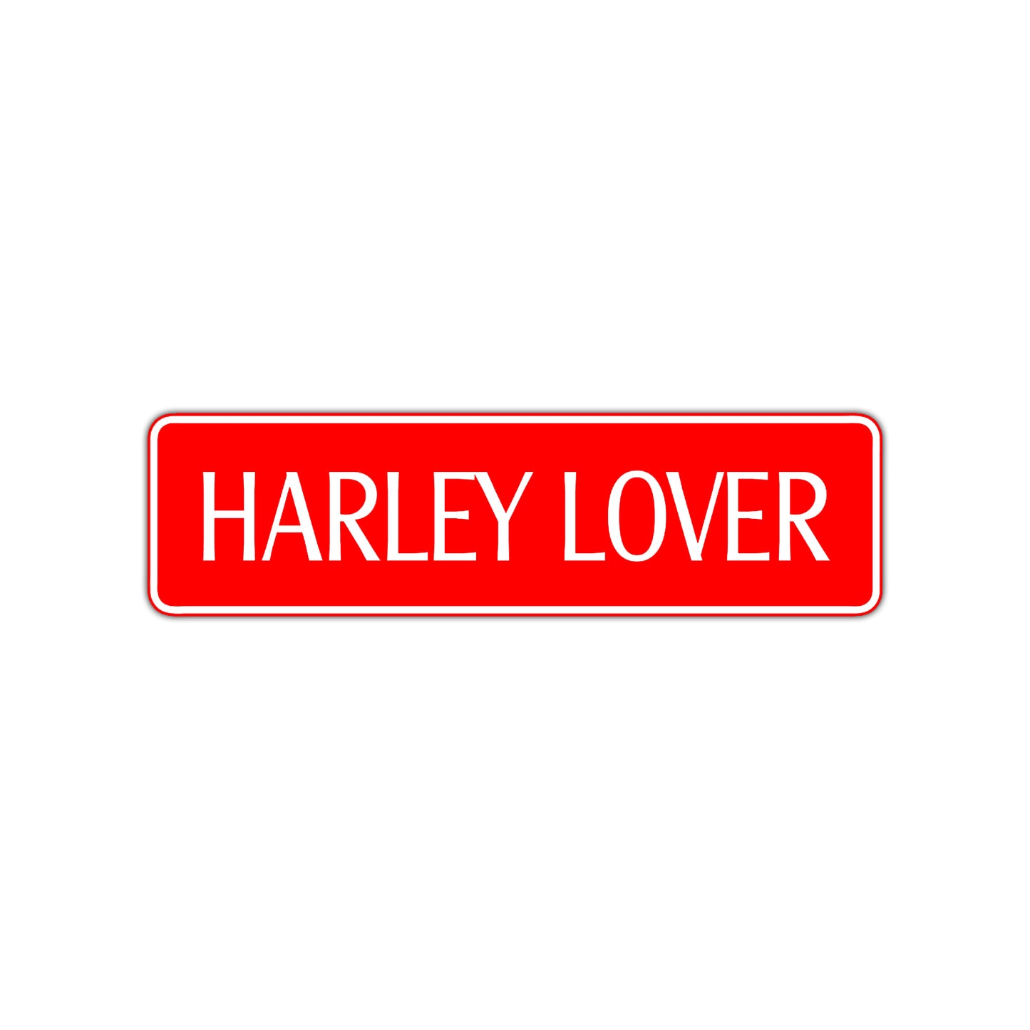 Harley Lover Road Aluminum Metal Novelty Street Plate Sign Wall Gift Decor