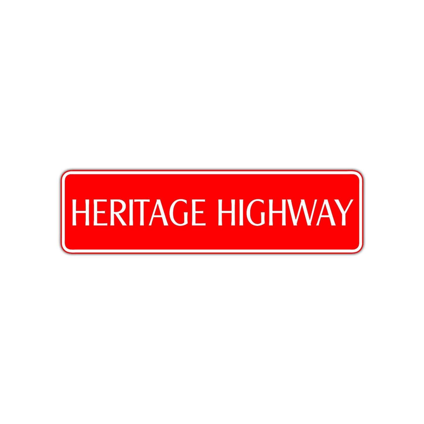 Heritage Highway Harley Road Aluminum Metal Novelty Street Plate Sign Wall Gift Decor