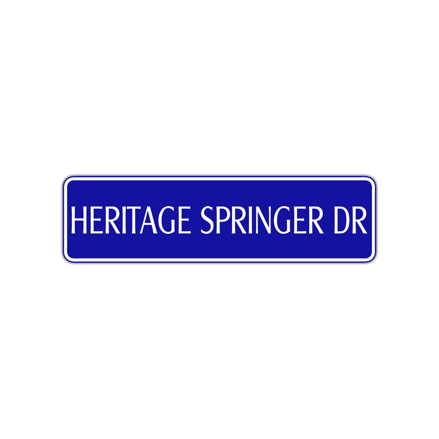 Heritage Springer Dr Harley Road Aluminum Metal Novelty Street Plate Sign Wall Gift Decor