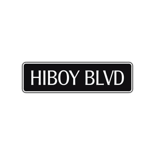 Hi Boy Boulevard Road Aluminum Metal Novelty Street Plate Sign Wall Gift Decor