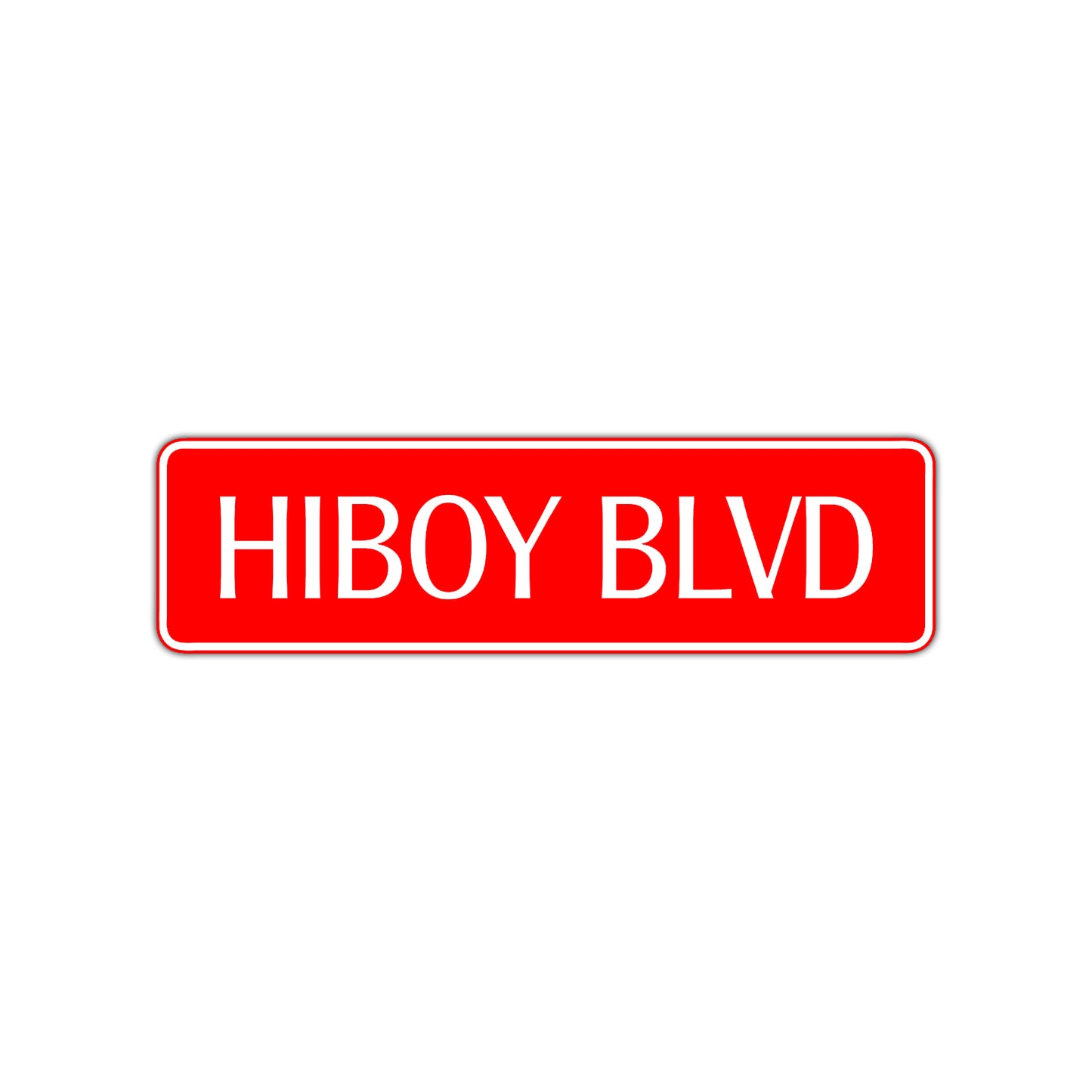 Hi Boy Boulevard Road Aluminum Metal Novelty Street Plate Sign Wall Gift Decor