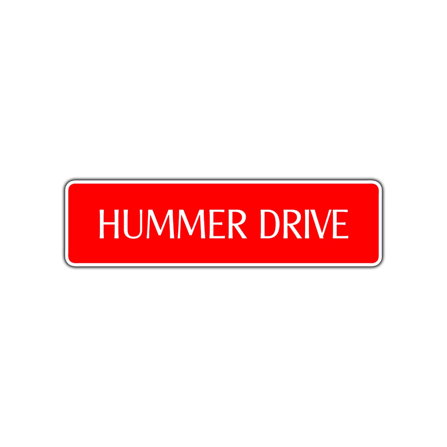 Hummer Drive Road Aluminum Metal Novelty Street Plate Sign Wall Gift Decor