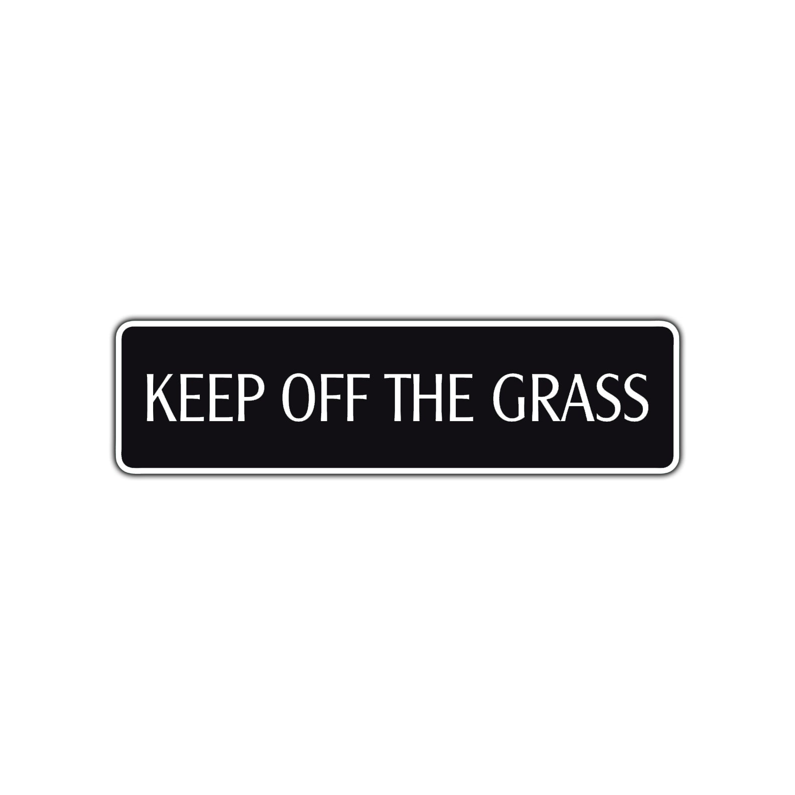 Keep of the Grass Hazard Road Aluminum Metal Novelty Street Plate Sign Wall Gift Decor