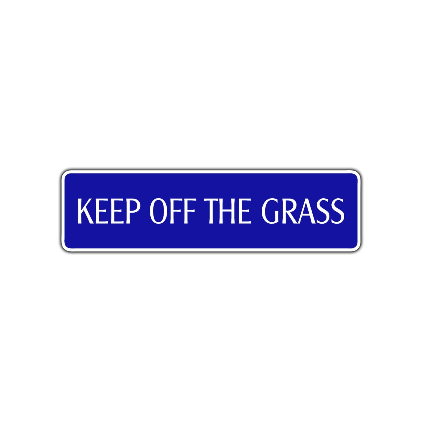 Keep of the Grass Hazard Road Aluminum Metal Novelty Street Plate Sign Wall Gift Decor