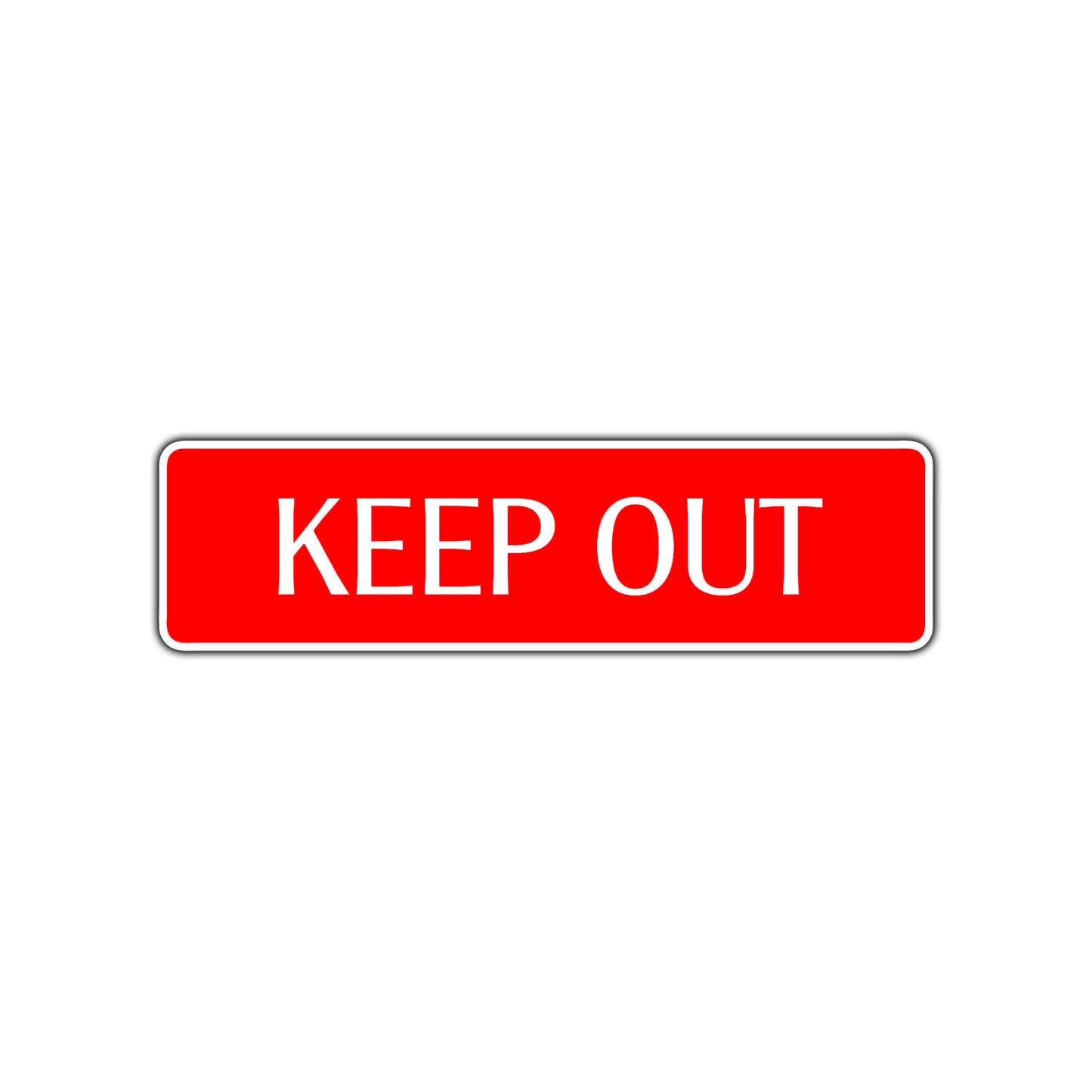 Keep Out Road Aluminum Metal Novelty Street Plate Sign Wall Gift Decor