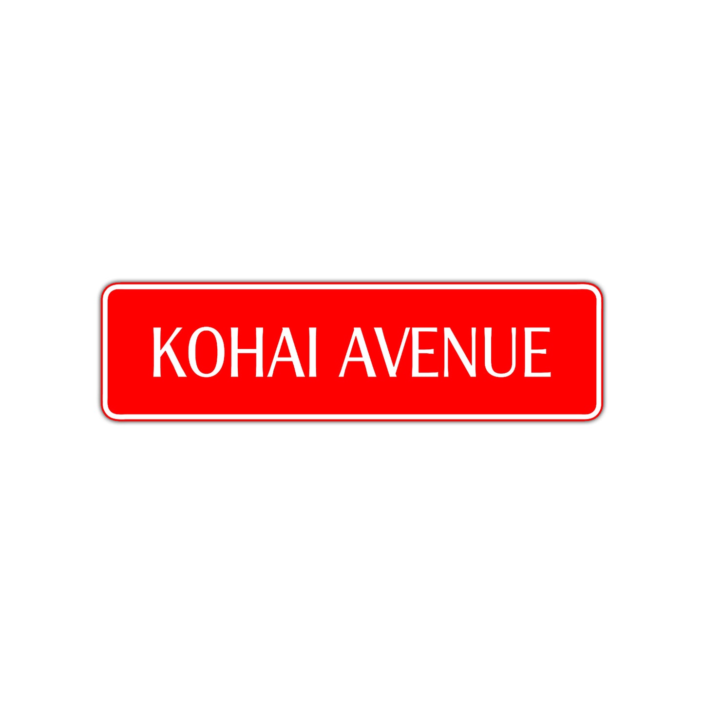 Kohai Avenue Karate MMA Road Aluminum Metal Novelty Street Plate Sign Wall Gift Decor