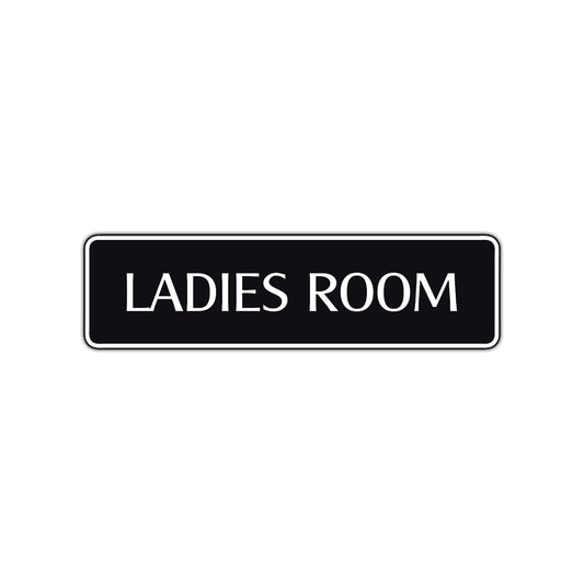 Ladies Room Bathroom Road Aluminum Metal Novelty Street Plate Sign Wall Gift Decor