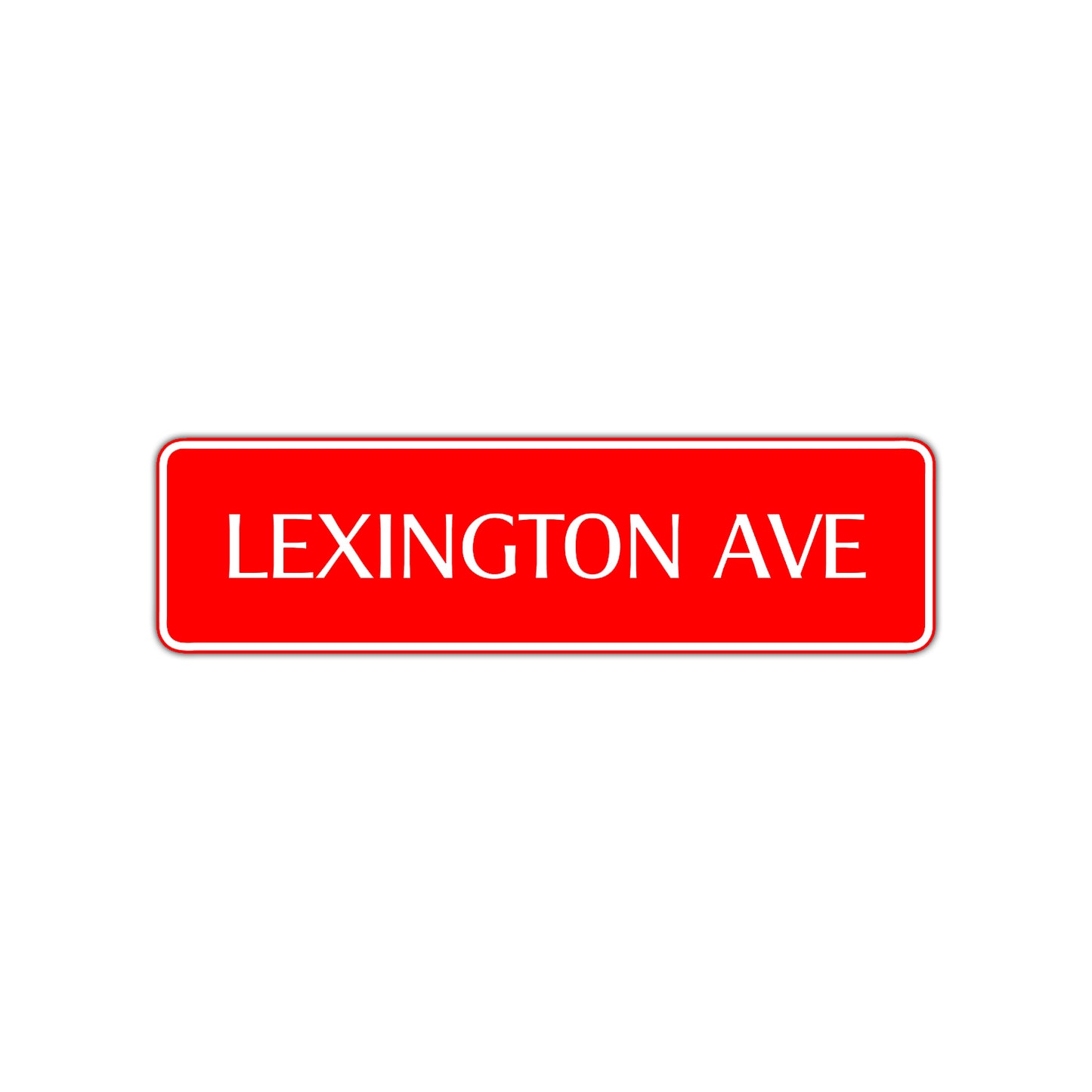 Lexington Avenue Road Aluminum Metal Novelty Street Plate Sign Wall Gift Decor