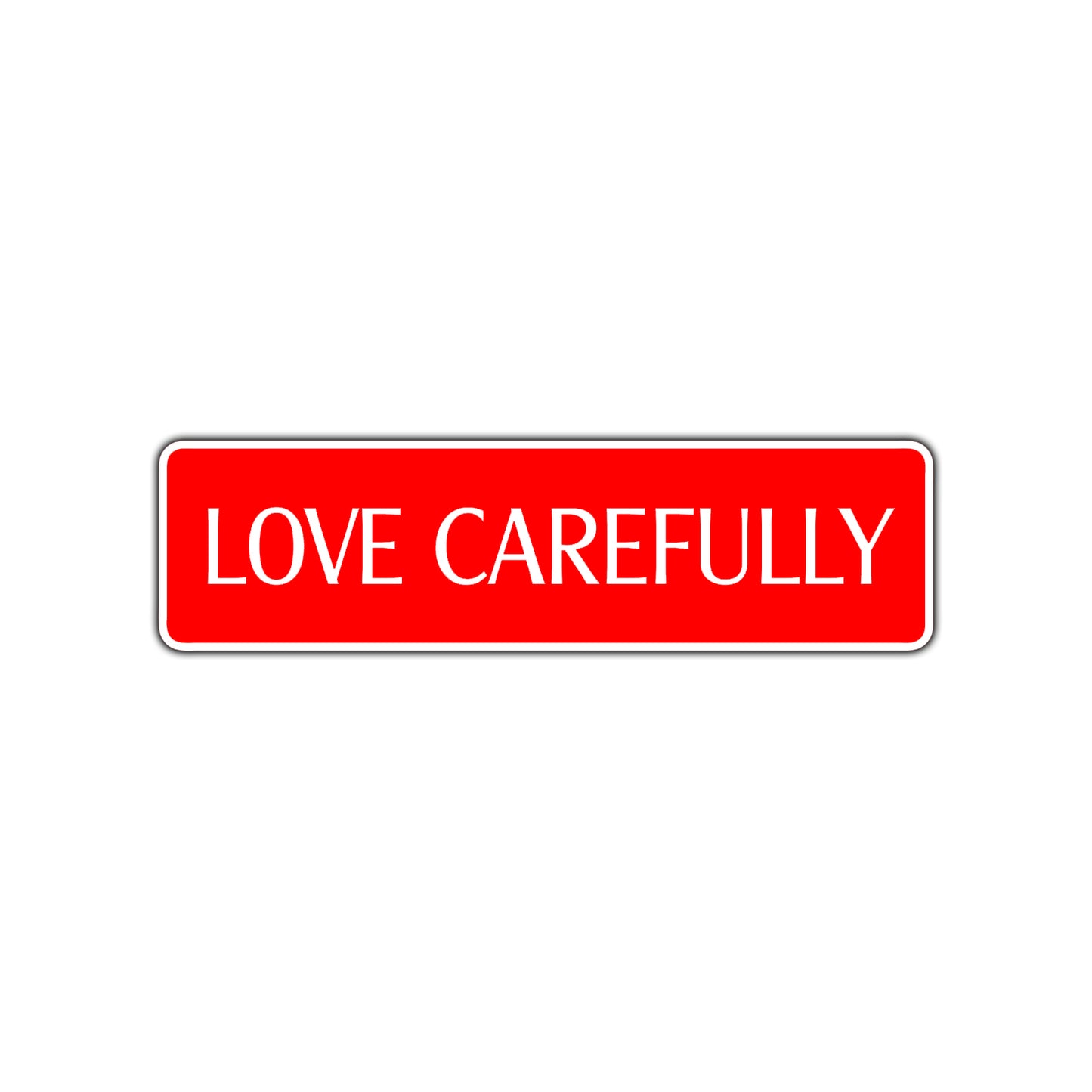 Love Gratefully Road Aluminum Metal Novelty Street Plate Sign Wall Gift Decor