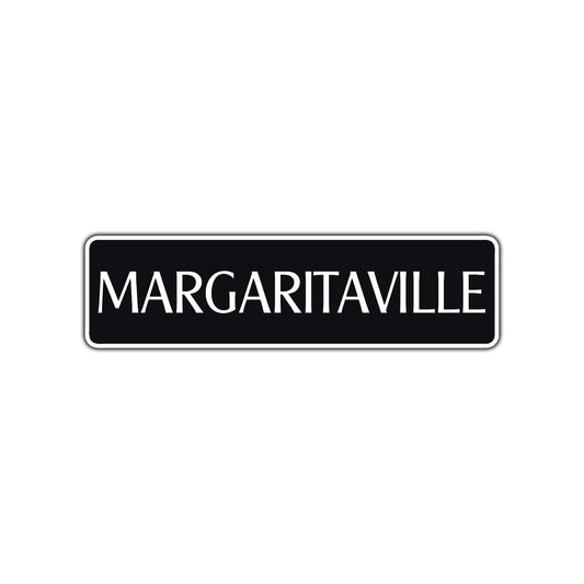 Margaritaville Road Aluminum Metal Novelty Street Plate Sign Wall Gift Decor