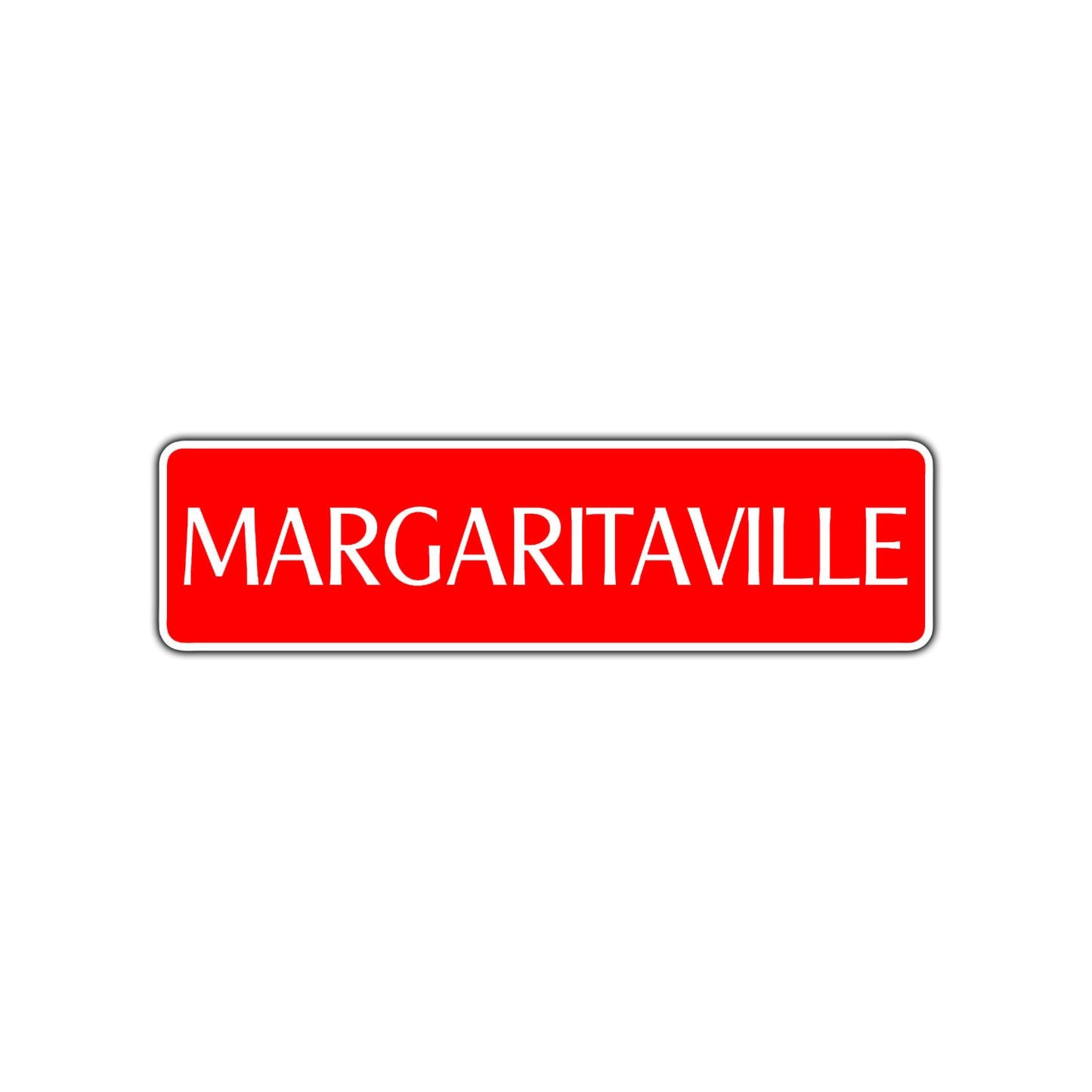 Margaritaville Road Aluminum Metal Novelty Street Plate Sign Wall Gift Decor