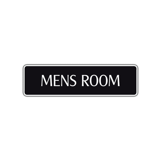 Mens Room Bathroom Restroom Road Aluminum Metal Novelty Street Plate Sign Wall Gift Decor