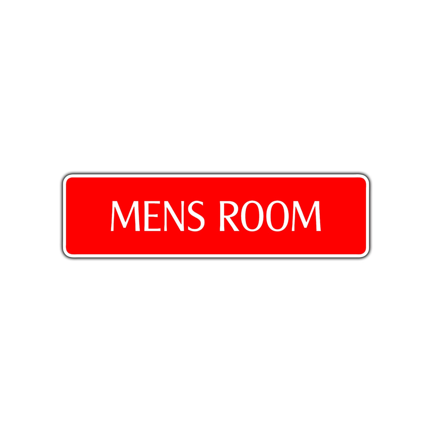 Mens Room Bathroom Restroom Road Aluminum Metal Novelty Street Plate Sign Wall Gift Decor