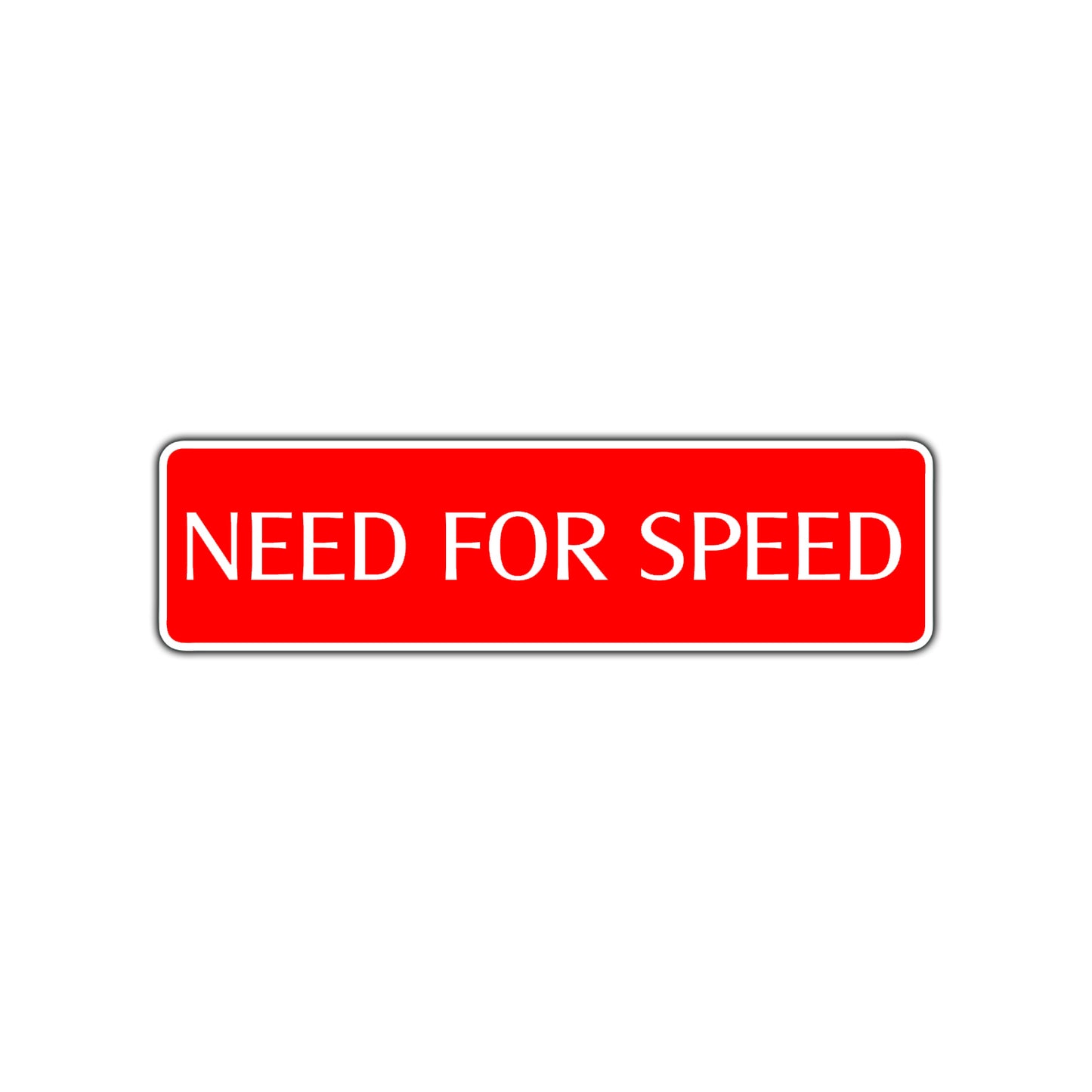 Need For Speed Road Aluminum Metal Novelty Street Plate Sign Wall Gift Decor