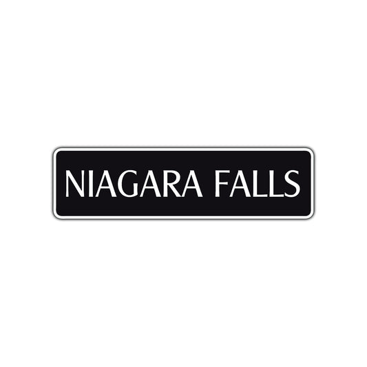 Niagara Falls Road Aluminum Metal Novelty Street Plate Sign Wall Gift Decor