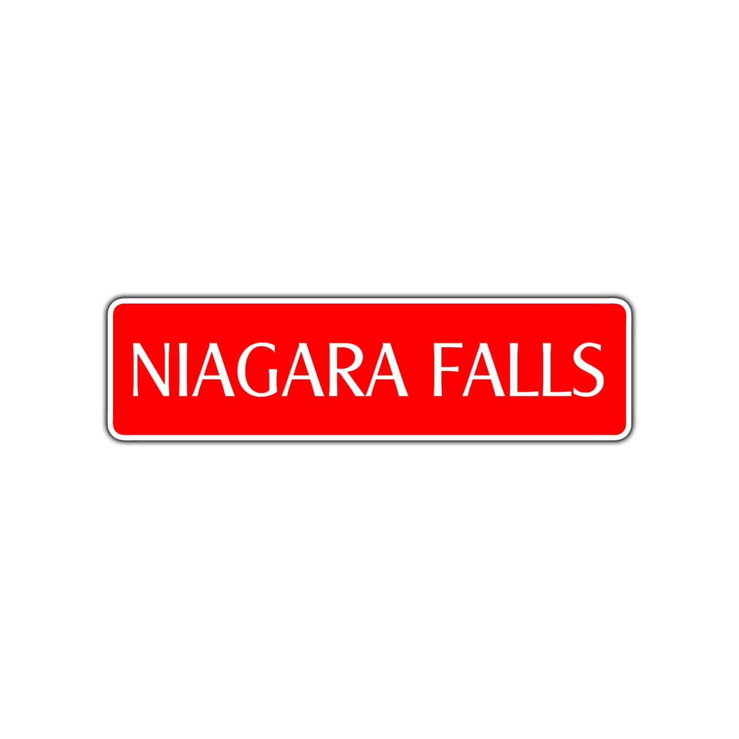 Niagara Falls Road Aluminum Metal Novelty Street Plate Sign Wall Gift Decor