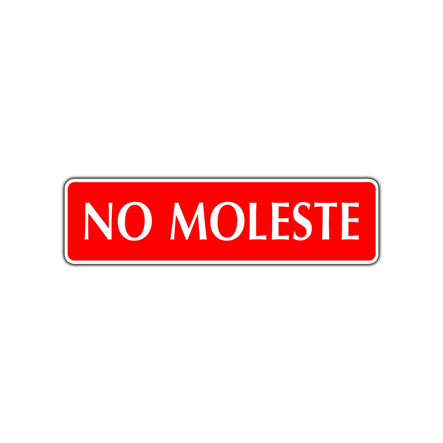 No Moleste Garage Road Aluminum Metal Novelty Street Plate Sign Wall Gift Decor