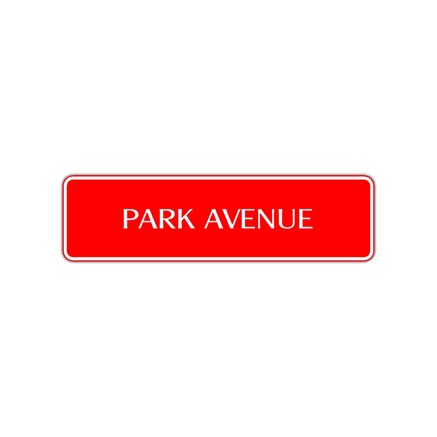 Park Avenue New York Central Park Road Aluminum Metal Novelty Street Plate Sign Wall Gift Decor