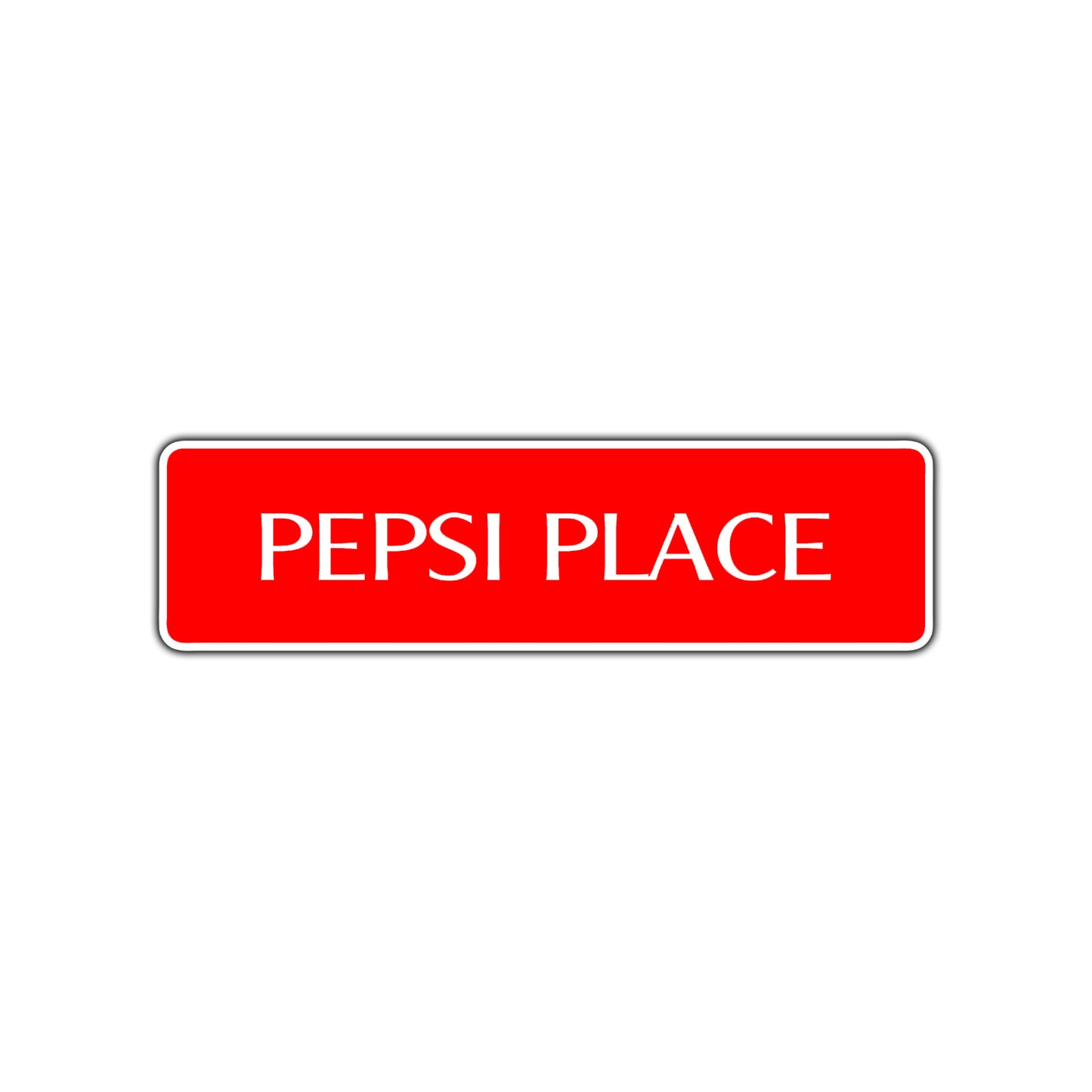 Pepsi Place Road Aluminum Metal Novelty Street Plate Sign Wall Gift Decor