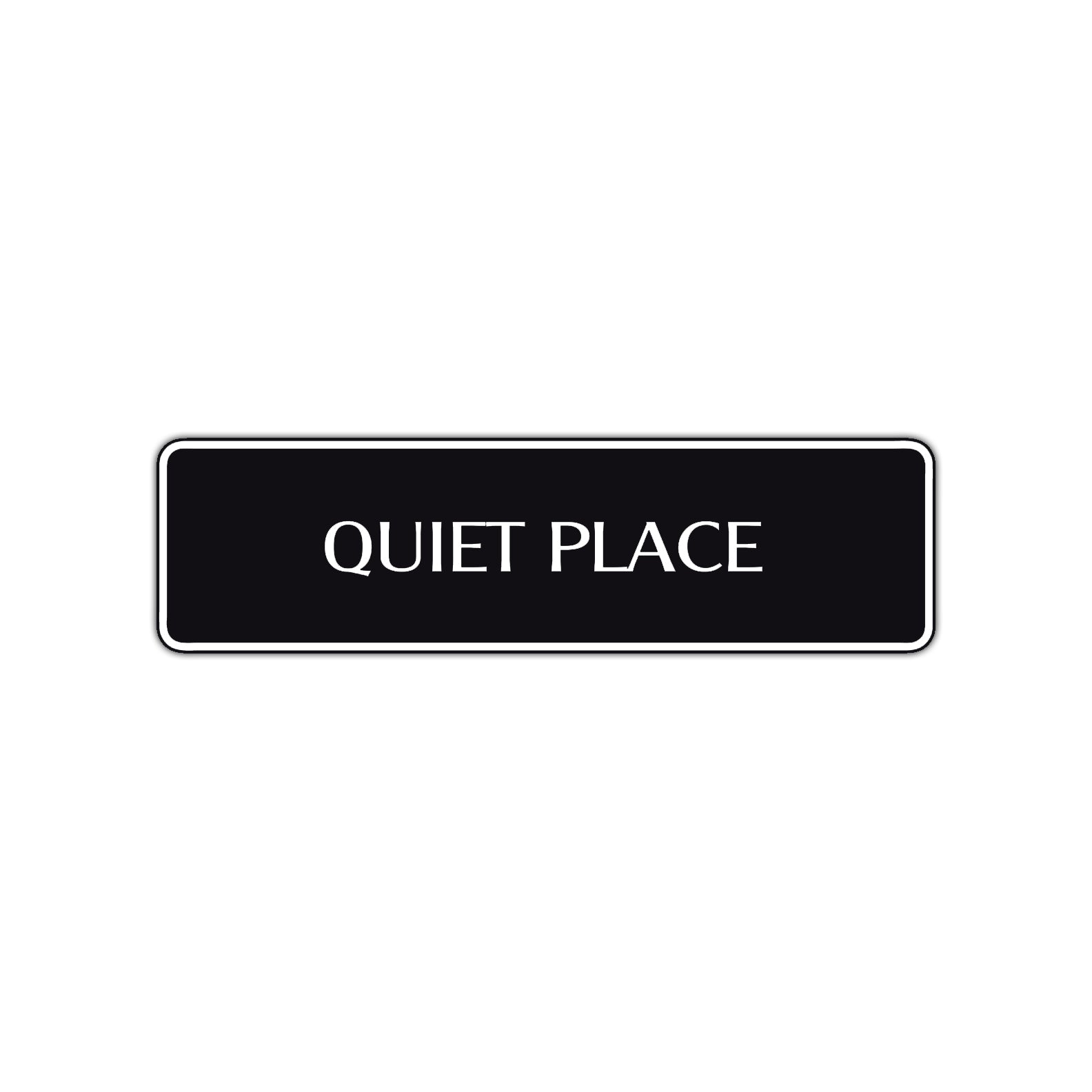 Quiet Place Road Aluminum Metal Novelty Street Plate Sign Wall Gift Decor
