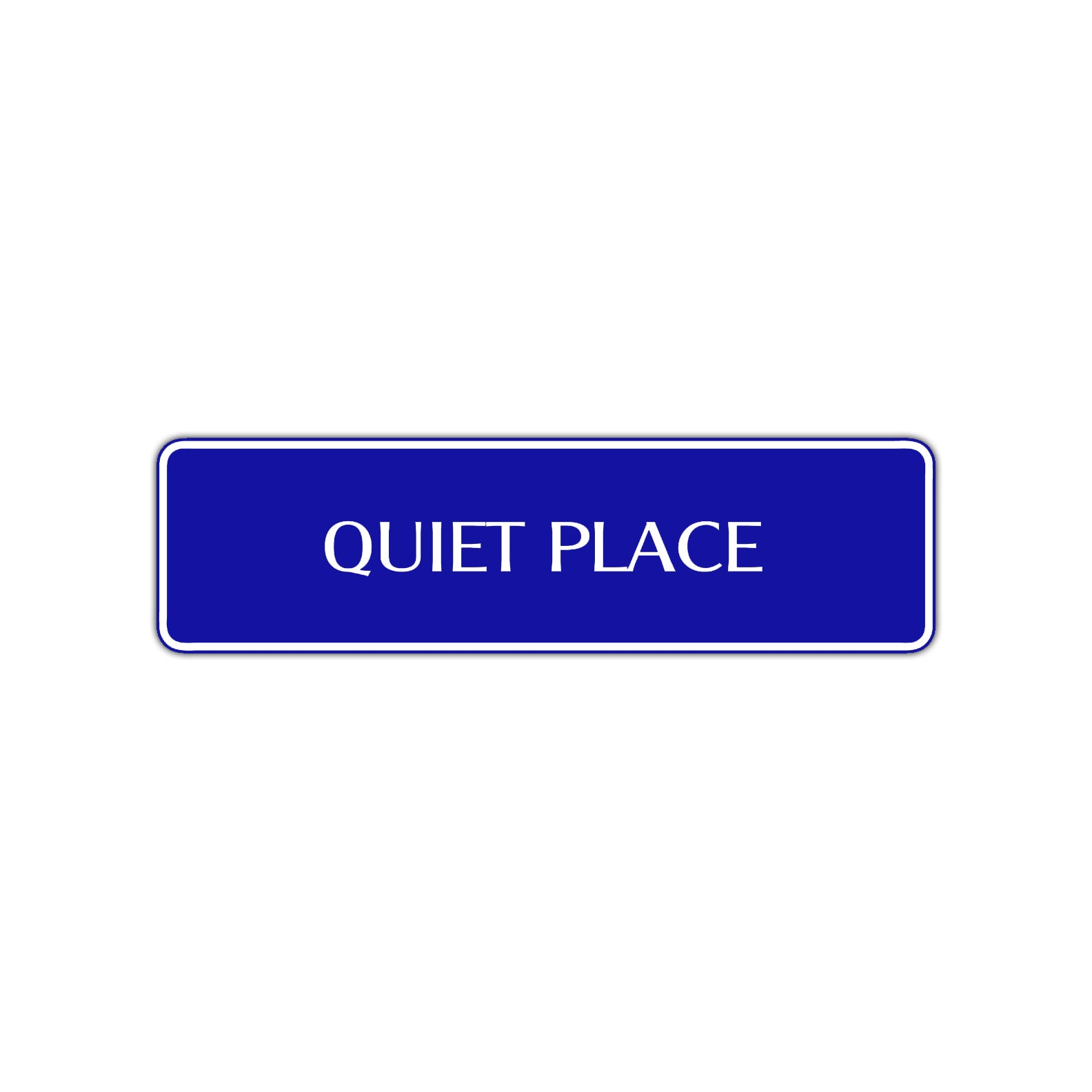 Quiet Place Road Aluminum Metal Novelty Street Plate Sign Wall Gift Decor