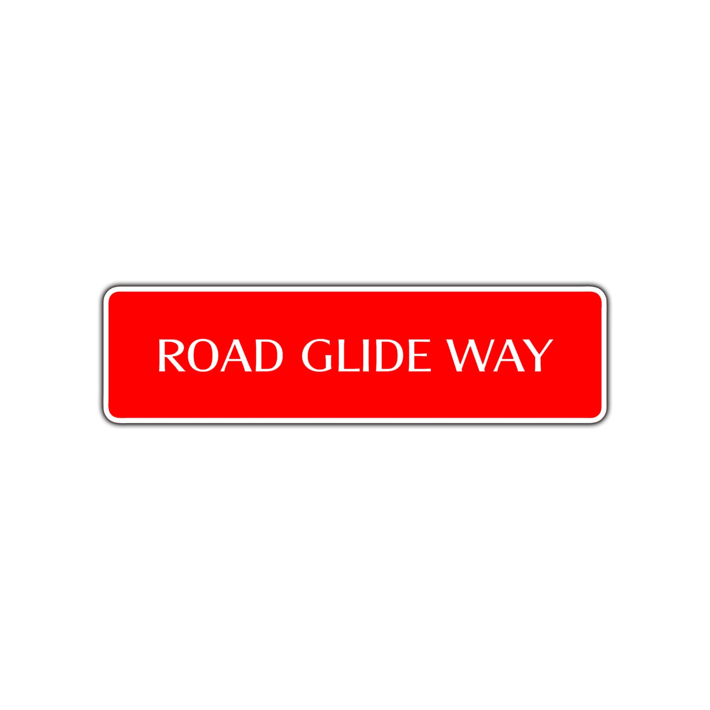 Road Glide Way Harley Road Aluminum Metal Novelty Street Plate Sign Wall Gift Decor