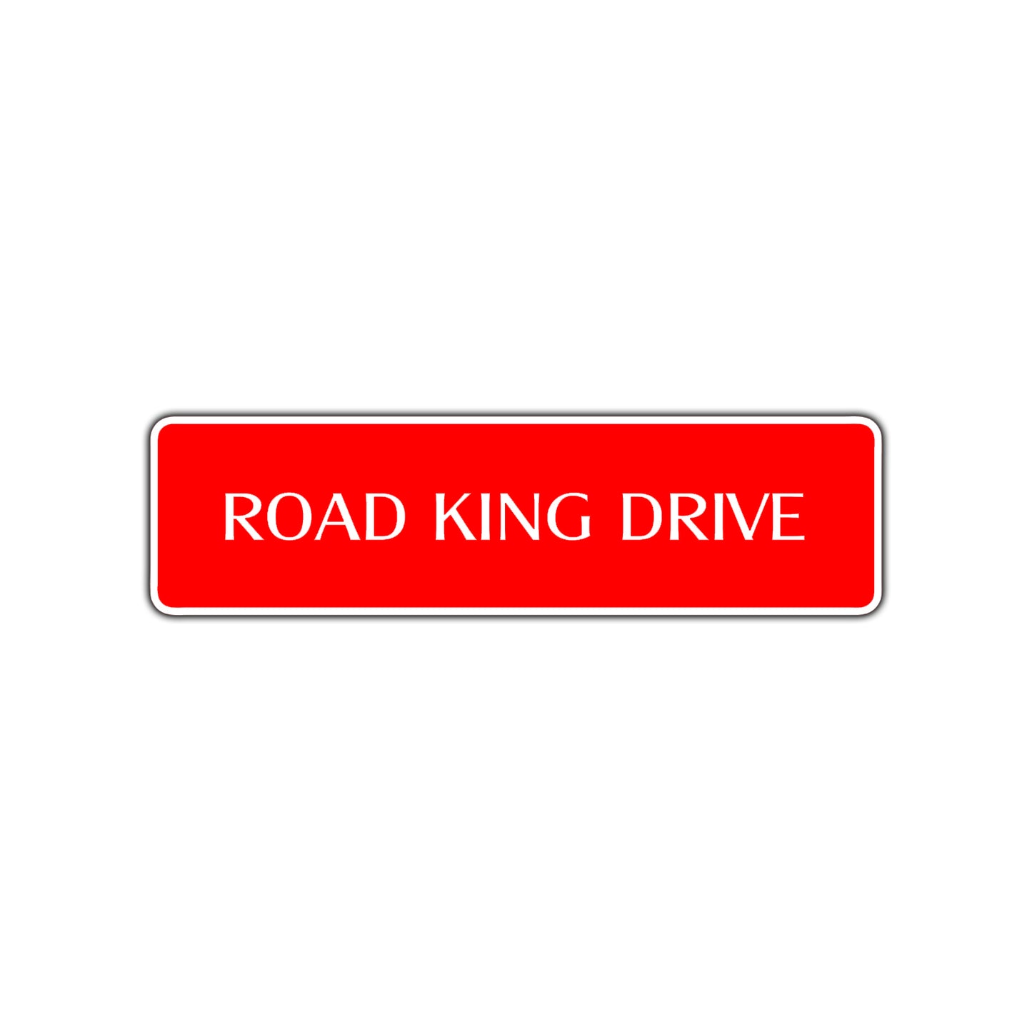 Road King Drive Harley Road Aluminum Metal Novelty Street Plate Sign Wall Gift Decor