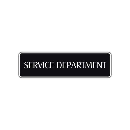 Service Department Road Aluminum Metal Novelty Street Plate Sign Wall Gift Decor