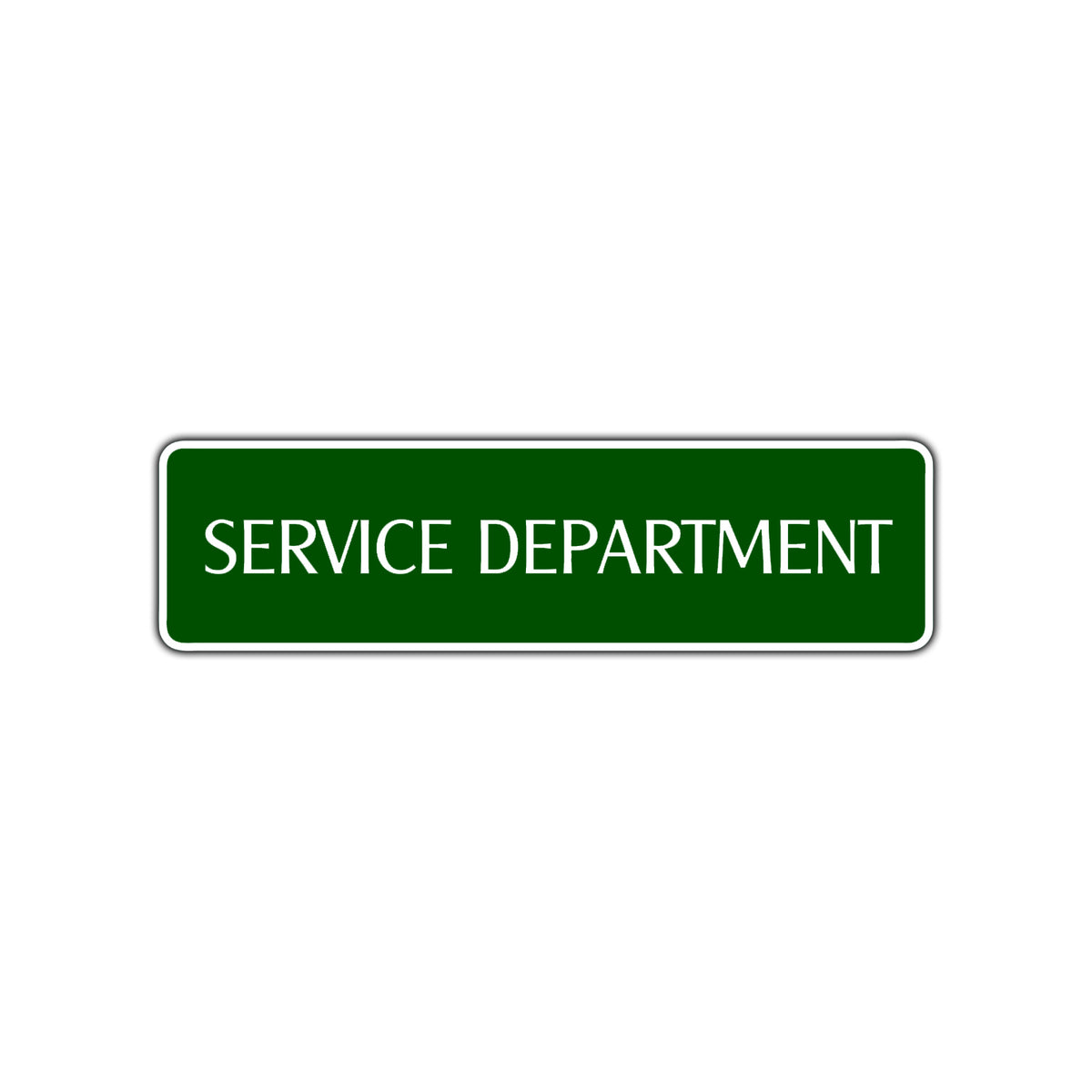 Service Department Road Aluminum Metal Novelty Street Plate Sign Wall Gift Decor