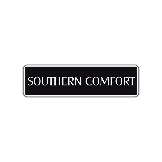 Southern Comfort Road Aluminum Metal Novelty Street Plate Sign Wall Gift Decor
