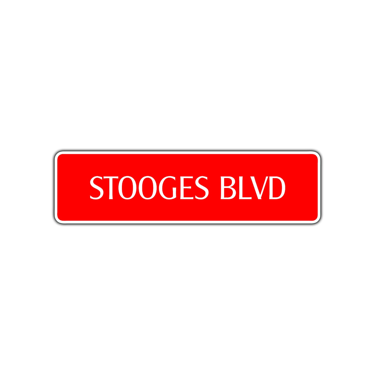 Stooges Boulevard Road Aluminum Metal Novelty Street Plate Sign Wall Gift Decor