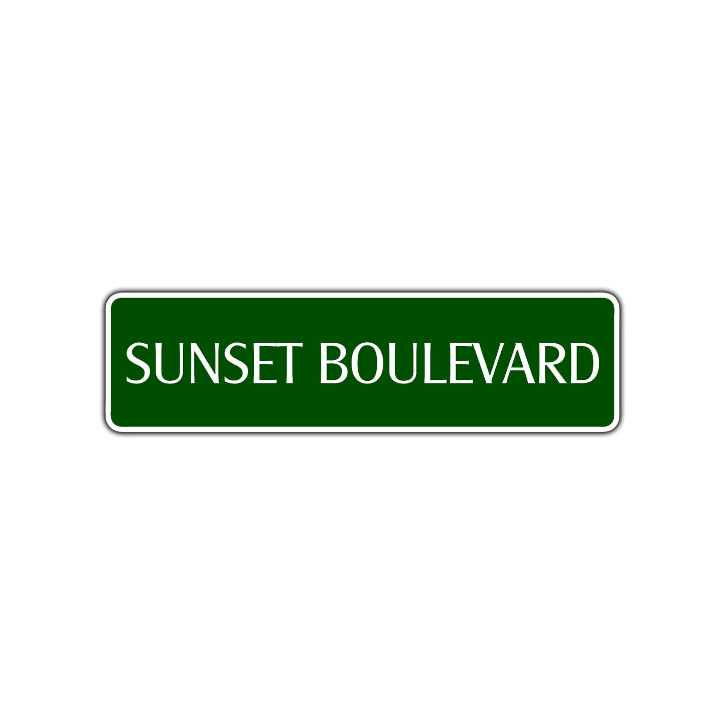 Sunset Boulevard Beach Road Aluminum Metal Novelty Street Plate Sign Wall Gift Decor