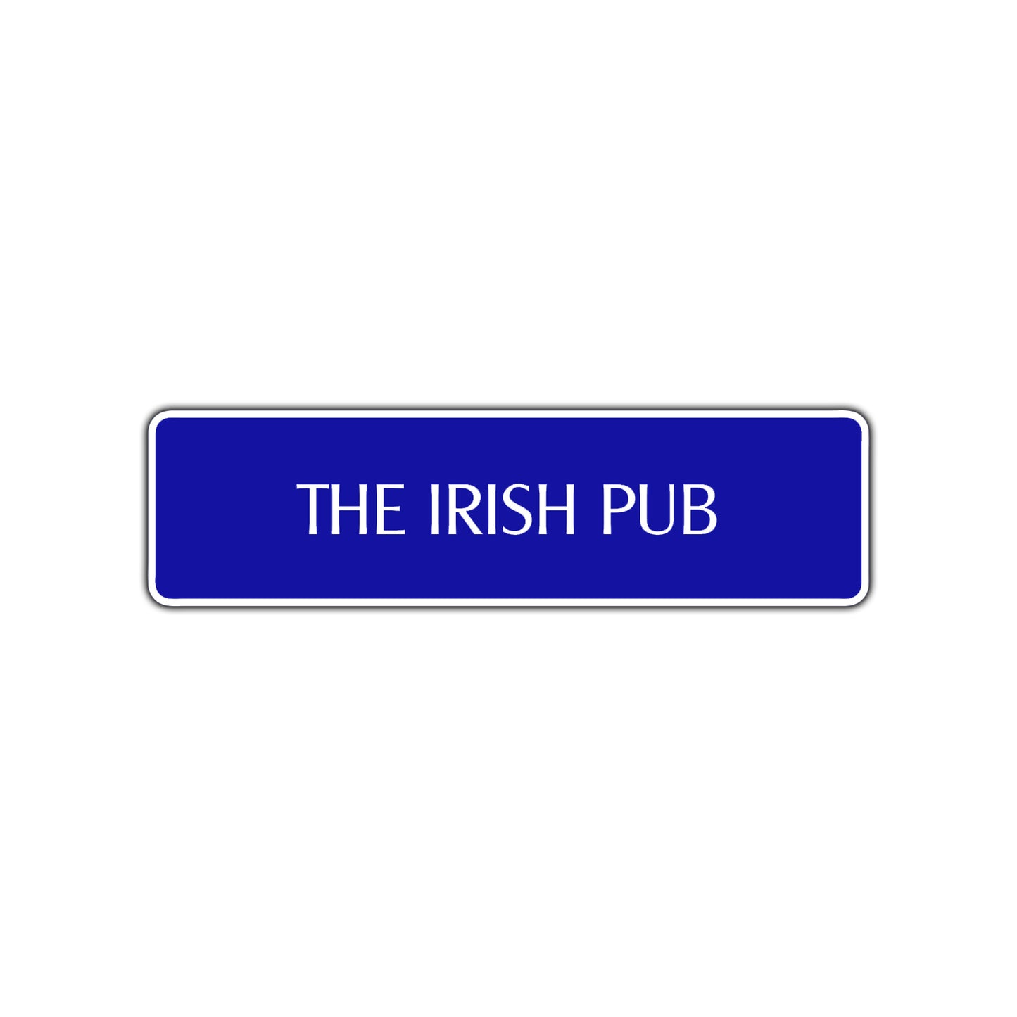 The Irish Pub Road Aluminum Metal Novelty Street Plate Sign Wall Gift Decor