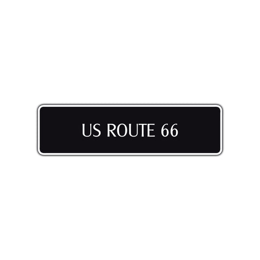 US Route 66 Road Aluminum Metal Novelty Street Plate Sign Wall Gift Decor