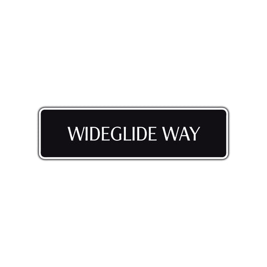 Wideglide Way Harley Road Aluminum Metal Novelty Street Plate Sign Wall Gift Decor