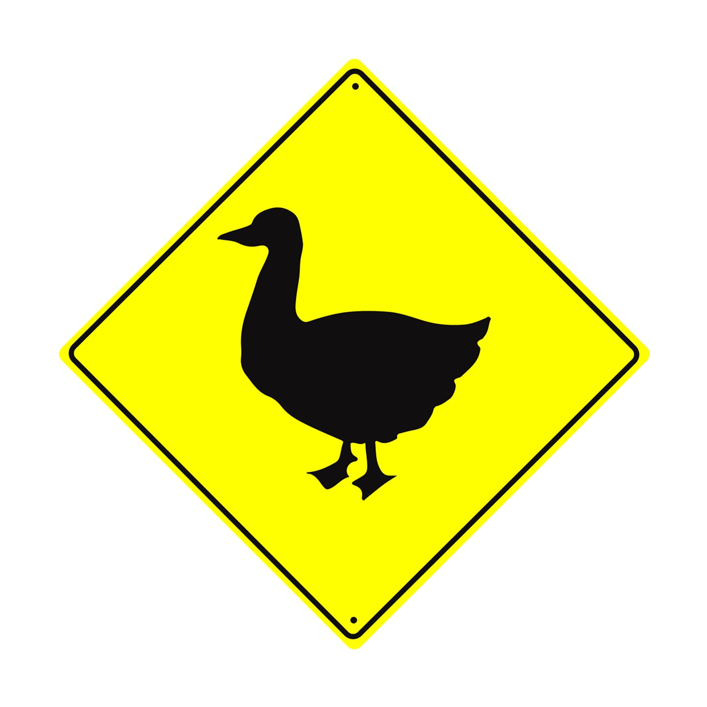 Duck Crossing Funny Trespassing Crossing Matel Aluminum Notice Novelty Plate Crossing Sign