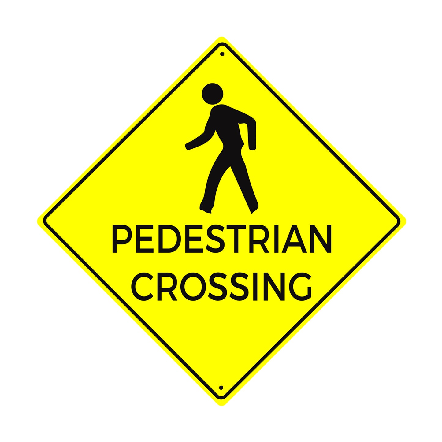 Pedestrians Crossing Road Matel Aluminum Notice Novelty Plate Sign