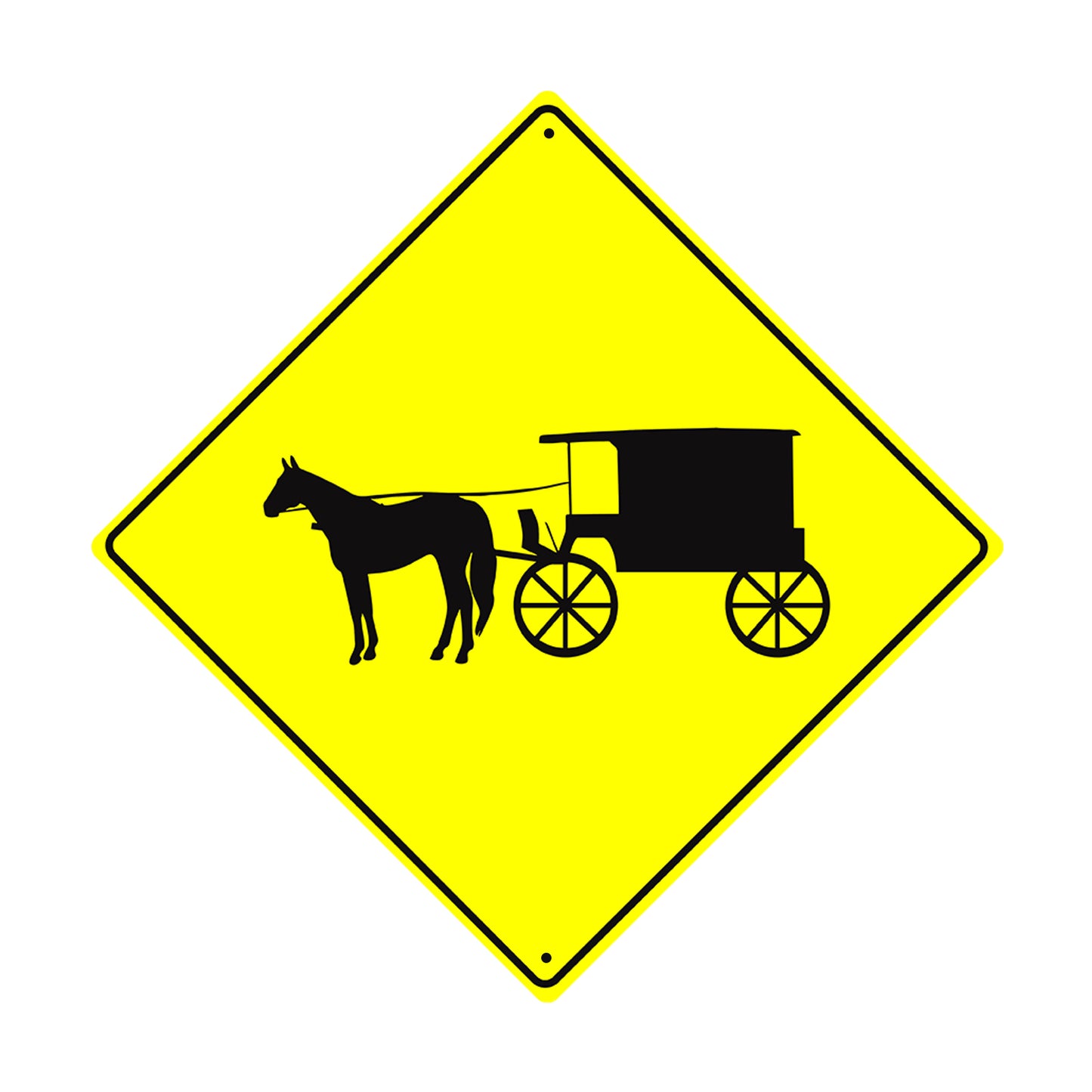 Horse Carriage Crossing Animal Xing Metal Aluminum Notice Novelty Road Plate Sign