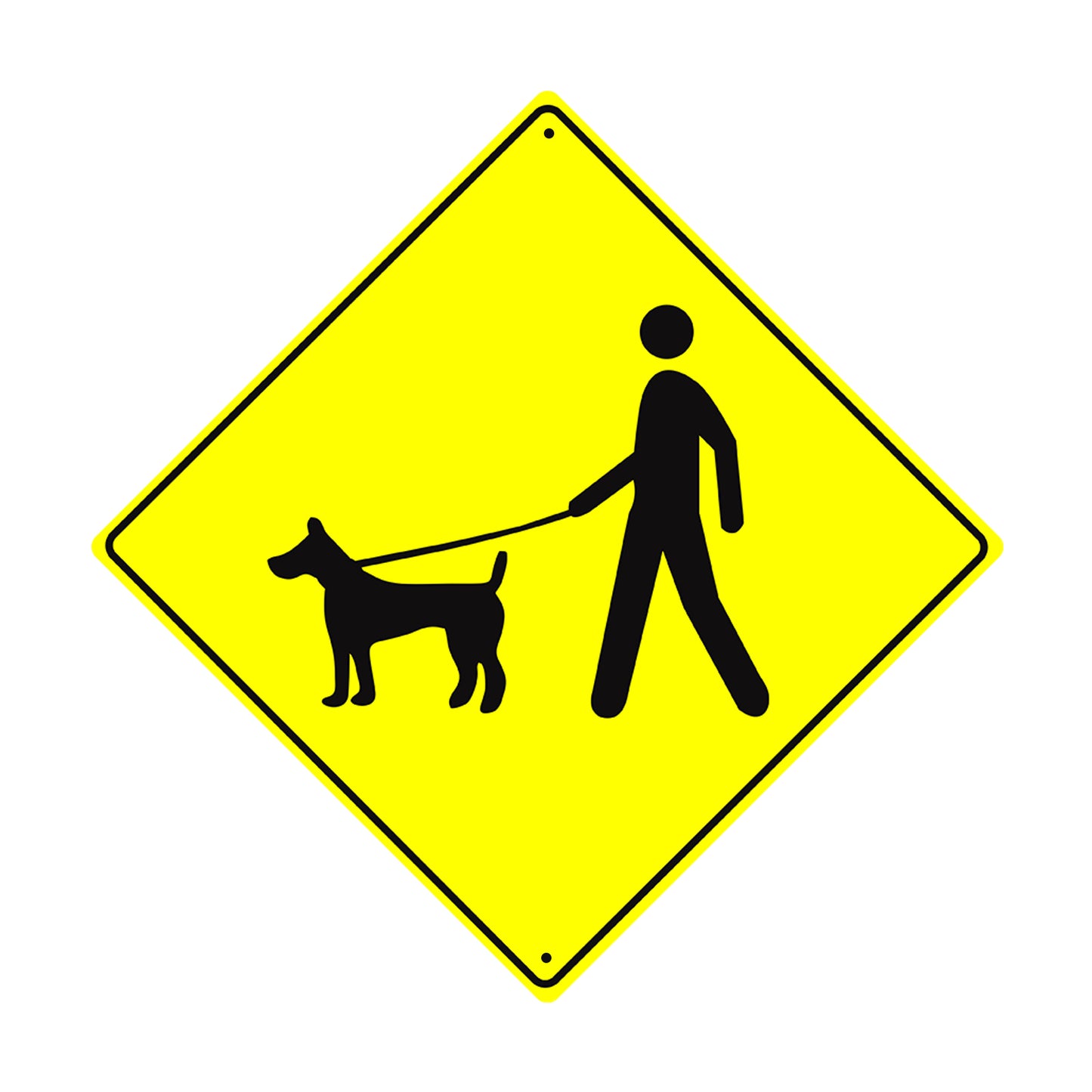 Guide Dog Crossing Animal Xing Metal Aluminum Notice Novelty Road Plate Sign