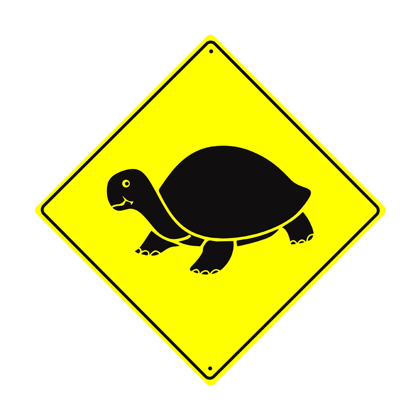 Turtle Graphic Crossing Symbol Animal Xing Metal Aluminum Notice Novelty Road Plate Sign