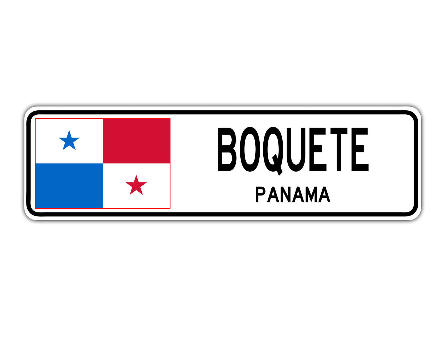 Boquete Panama Flag City Country Gift Plate Wall Decor Street Aluminum Metal Novelty Sign Plate