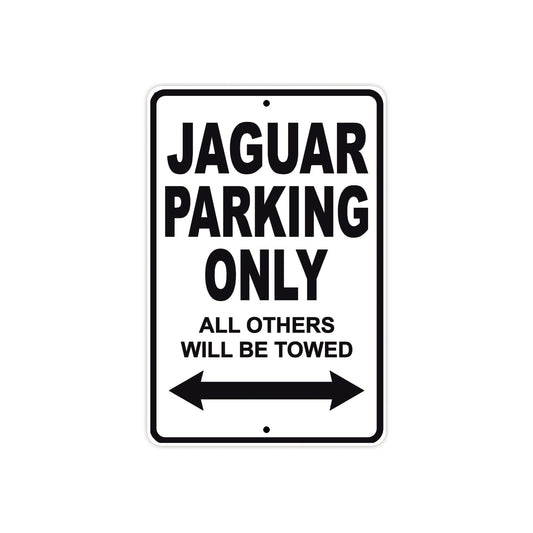 Jaguar Parking Only All Others Will Be Towed Aluminum Decor Garage Sign