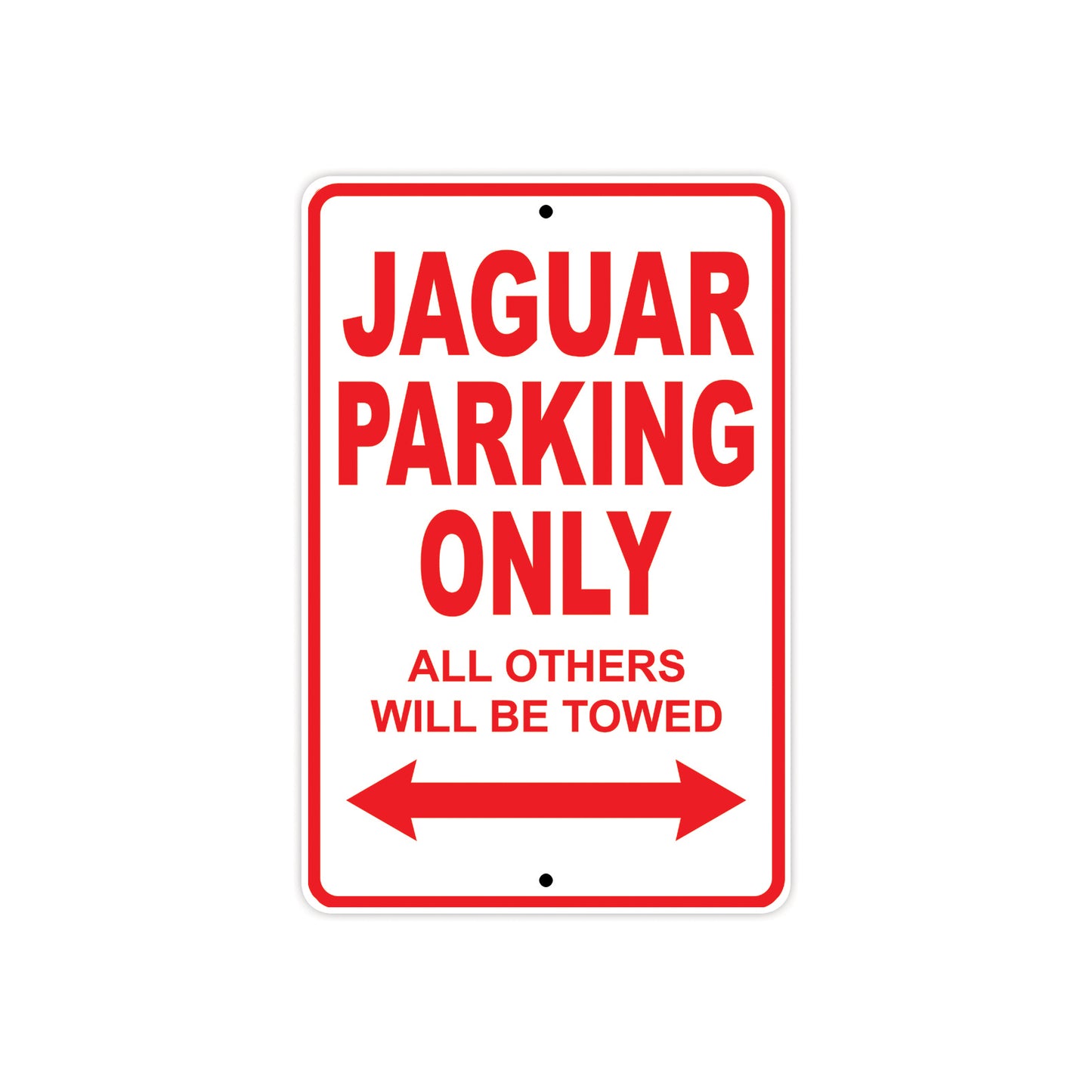 Jaguar Parking Only All Others Will Be Towed Aluminum Decor Garage Sign