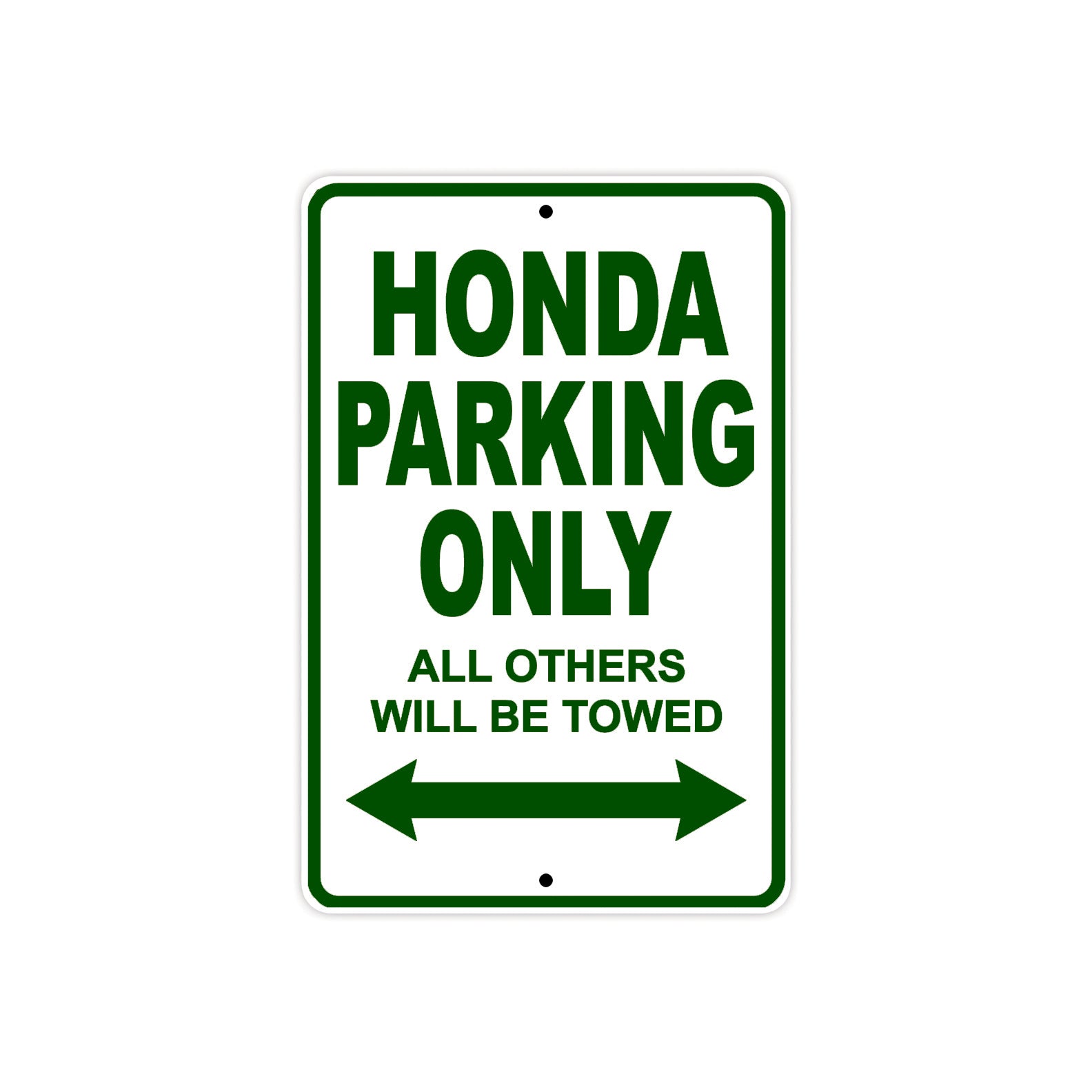 Honda Parking Only All Others Will Be Towed Aluminum Decor Garage Sign