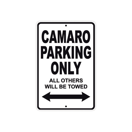 Camaro Parking Only All Others Will Be Towed Aluminum Decor Garage Sign