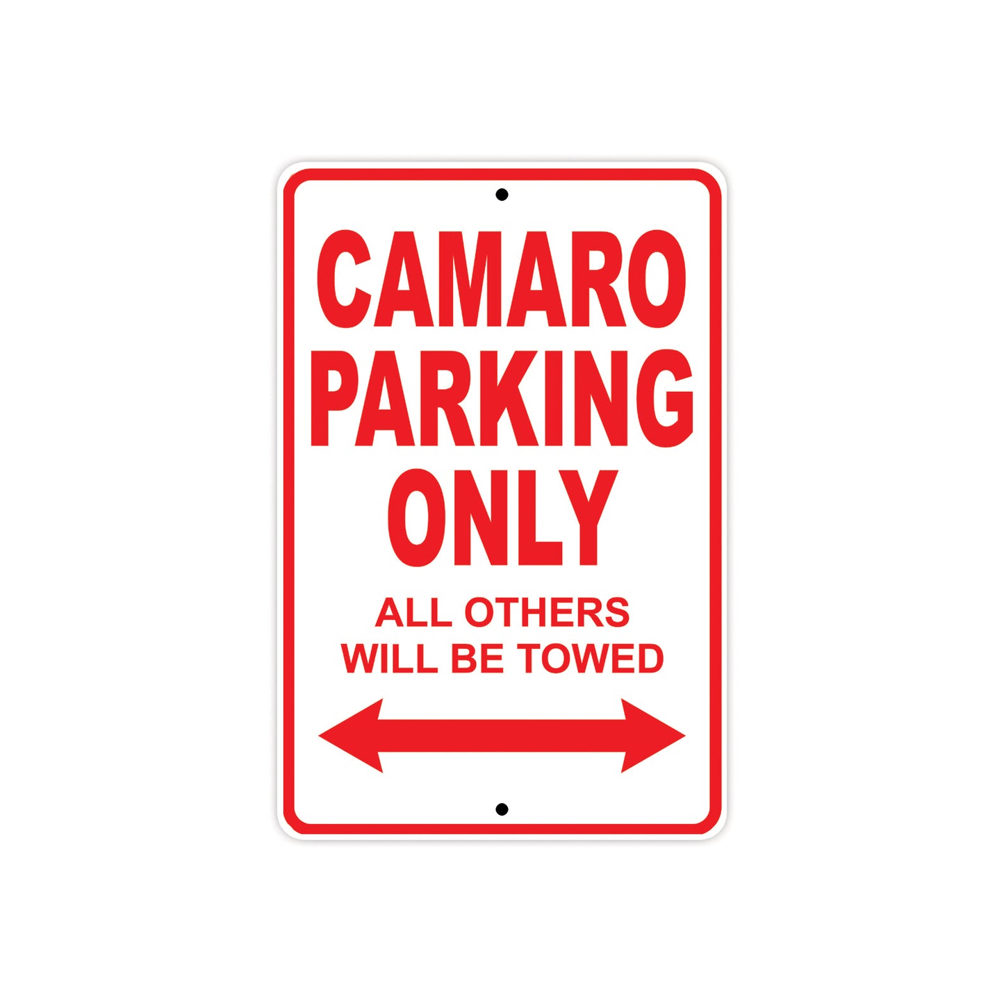 Camaro Parking Only All Others Will Be Towed Aluminum Decor Garage Sign