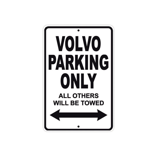 Volvo Parking Only All Others Will Be Towed Aluminum Decor Garage Sign